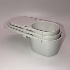 Lot of 3 Weight Watchers WW Measuring Cups 1/2, 1/3, 1/4 Nesting White EUC