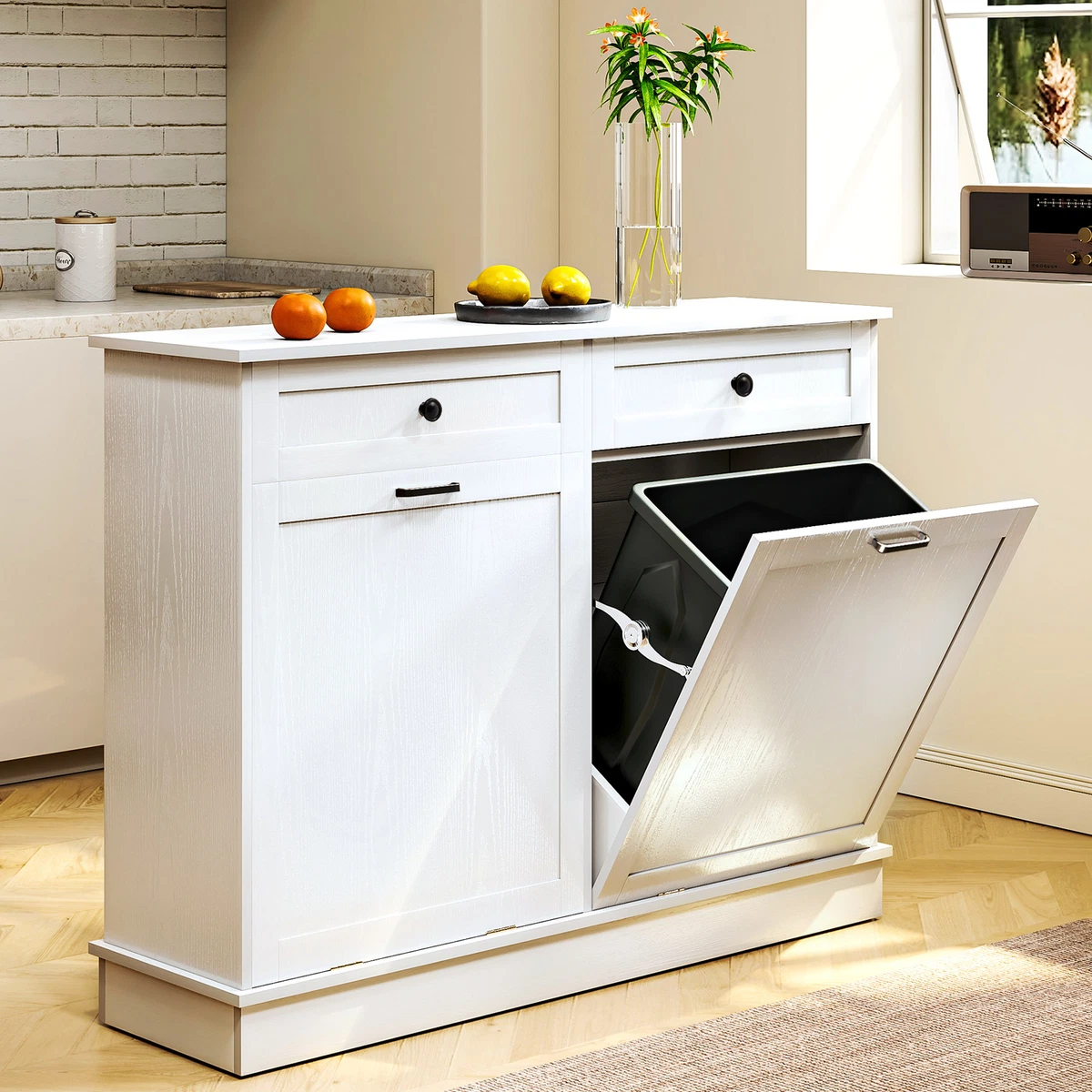 Kitchen Trash Can Ideas as the Trendy Way to Save Nature  Under kitchen  sink storage, Kitchen waste bin, Kitchen cabinet storage