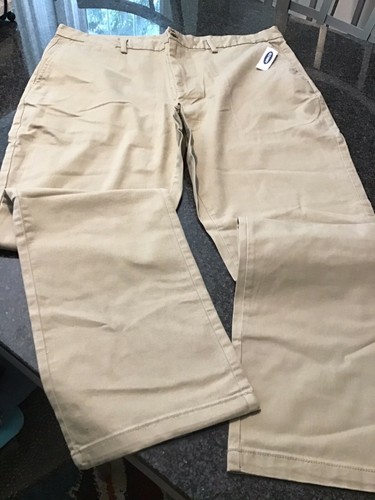 NWT - Mens OLD NAVY Khaki Flat Front 