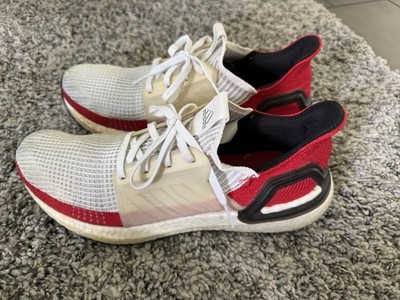 Adidas Ultra Boost 20 white scarlet Gr. 44 US  10 UK 9.5 EF1341