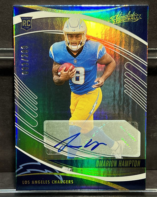 Panini 2025 Absolute Omarion Hampton RC Auto Spectrum Signatures /299 #166