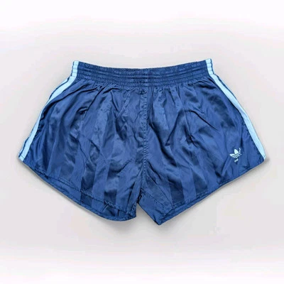 ADIDAS Chile Glanz Nylon Shorts D7 Sprinter Sport Vintage blau Fußball Retro Gym - Bild 1 von 4
