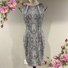 Calvin Klein Gray Snake Print mini Dress size 4