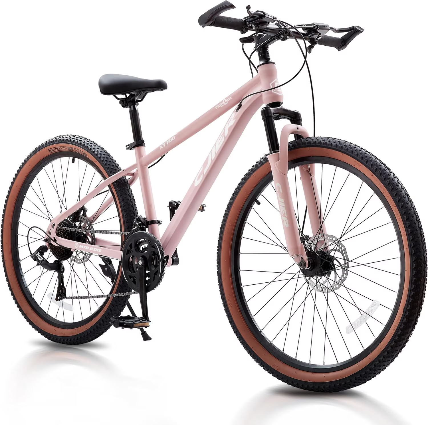 (New) Women'S Mountain Bike 24 Inch 21 Speed Suspension Fork Dual Disc Brakes (231.93 USD)