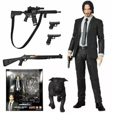 Maf No. 085 John Wick Capítulo 2 Con Perro Figura de Acción Colección Juguete Regalo PVC