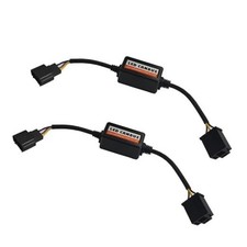 2pcs H13 to H4 Warning Error Decoder, Anti Flicker Harness Canceller Canbus