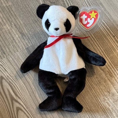 TY Beanie Baby - FORTUNE the Panda Bear (8 inch) Stuffed Animal Toy