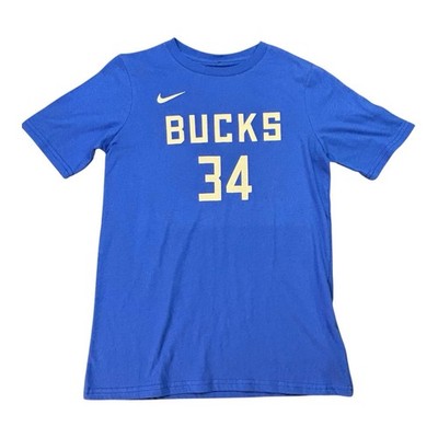 Giannis Antetokounmpo Milwaukee Bucks Nike City T-Shirt Jersey Large 14/16 NWT