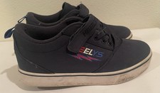 Heelys Boys Youth Shoes Size 6 Pro 20 Blue Canvas Wheeled