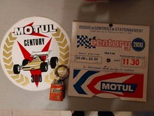 OBJETS PUBLICITAIRES HUILE MOTUL DISQUE STATIONNEMENT PORTE CLE AUTOCOLLANT F1