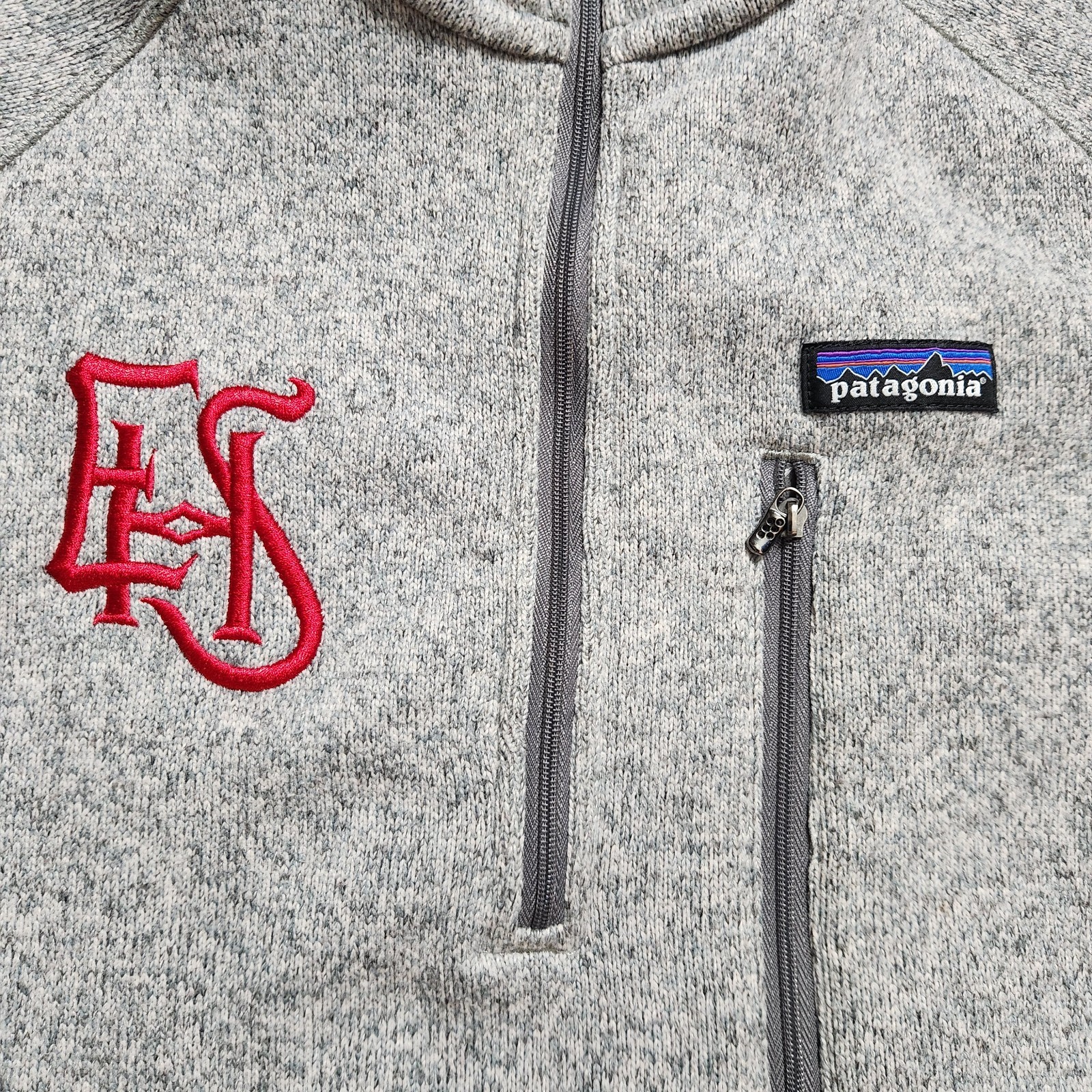 Patagonia Better Sweater Mens size Small Gray 1/4 Quarter Zip Fleece Pullover thumbnail 2