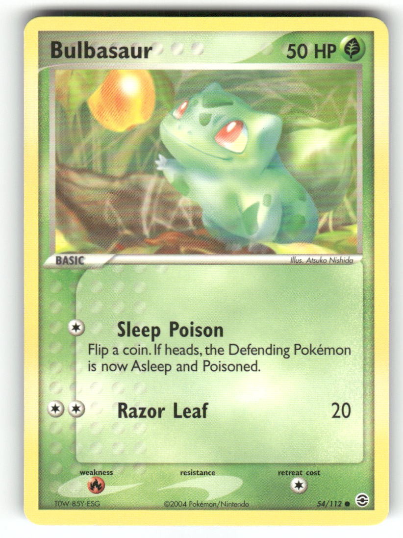 Bulbasaur 54/112 - C FireRed & LeafGreen Pokemon LP