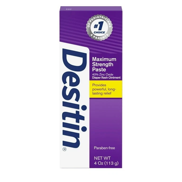 Desitin Diaper Rash Paste - Maximum Strength 113g Cream for Nappy Rash