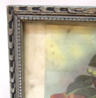 Primitive Antique Camellias Flower Still Life Print Wood Frame w Glass 9x13 — photo 3