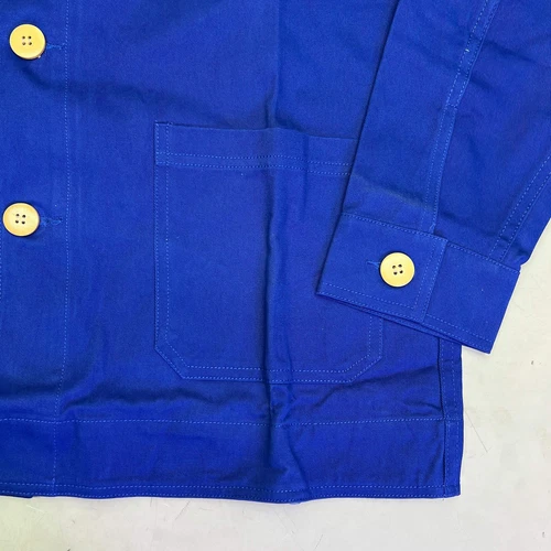 CPG CODEGRAPHY WORLDWIDE 4 Pocket Button Up Shore Coat Men's Sz L Blue image 4
