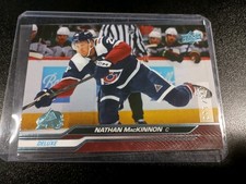 2023-24 Upper Deck #42 Nathan MacKinnon Deluxe #203/250 Colorado Avalanche