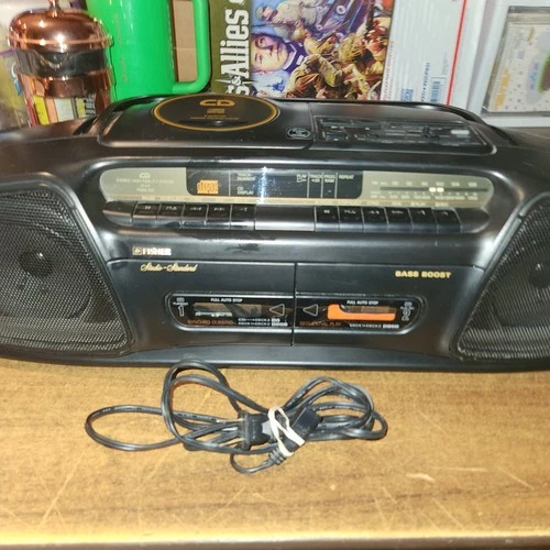 Vintage Fisher PHDS 200 Portable AM/FM Radio CD Tape Cassette Boombox w/ Manual