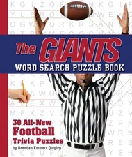 THE GIANTS WORD SEARCH BOOK: 30 ALL NEW FOOTBALL TRIVIA By Cider Mill Press Mint