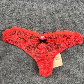 Agent Provocateur Red Lace Thong Lingerie Size 2