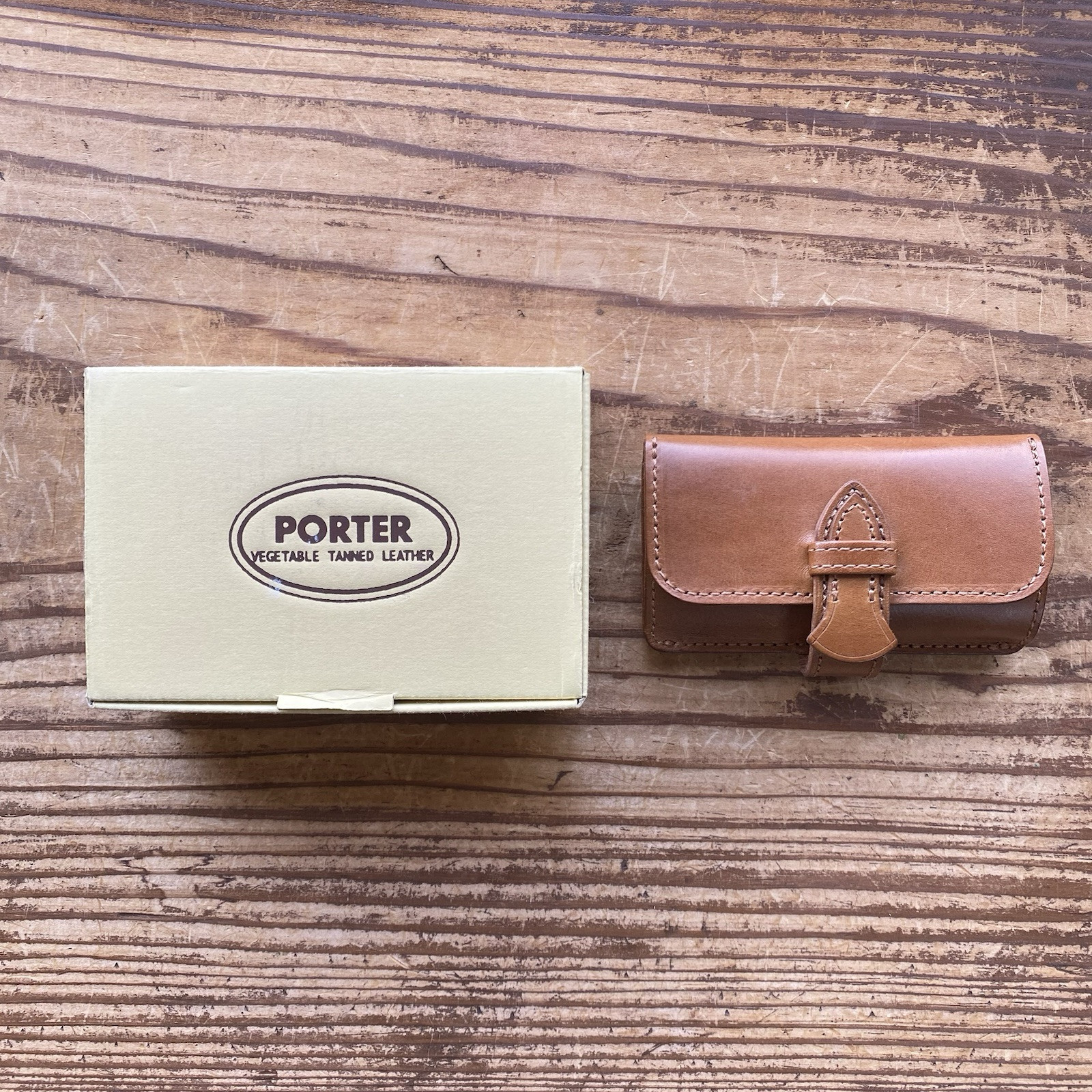 廃盤希少品　未使用品　PORTER / NATURE　KEY CASE　ブラウン Brand New, Unused PORTER NATURE Leather Key Case Yoshida Co. JAPAN