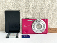 Sony Cyber shot DSC-W730 16.1MP 8x Compact Digital Camera Pink Tested Japanese