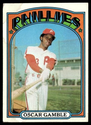 1972 Topps Oscar Gamble VG+ (ST) Philadelphia Phillies #423