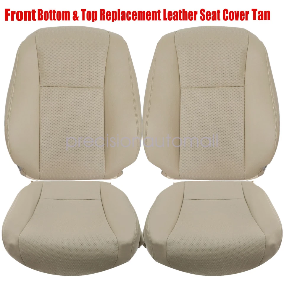 Perforated Front Bottom & Back Seat Cover Tan For 2007-2012 Lexus LS460 LS600h Foto 3 de 4