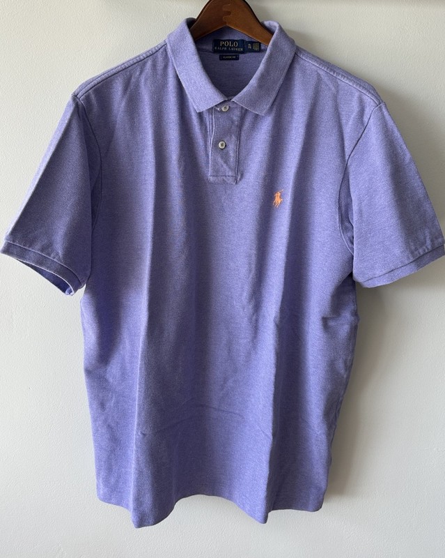 Polo Ralph Lauren Men XL Classic Fit Purple Short Sleeve Polo Shirt