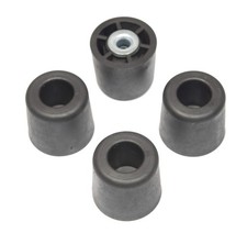 4 Large Extra Tall 2-1" H X 1.10" W Round Rubber Feet Bumpers -Made in USA- ...