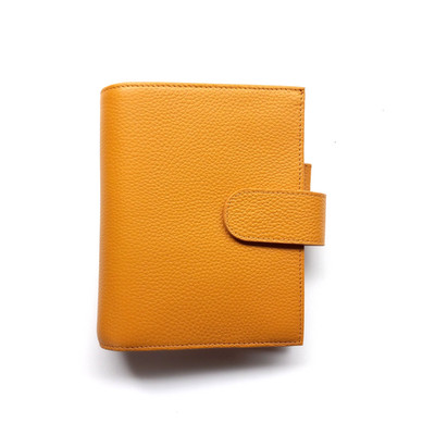 Moterm Pocket Versa 3.0 Planner Wallet Pebbled Mustard Leather 19mm Rings