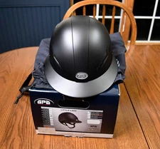 GPA, New, Little Lady helmet, black, 6-3/4, 54cm, 55 GPA