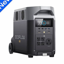 EcoFlow DELTA Pro Portable Power Station, 3600W AC Output, Black