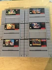 6 Game SNES Lot Super Ghouls N Ghosts Fatal Fury Populous Ys III