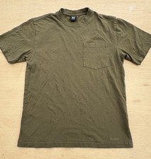 Filson Pocket T-Shirt Men's Size Small Olive Solid Blank Embroidered Pocket