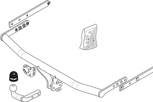 AnhäNgerkupplung Brink 345600 FüR Ford Fiesta 5 Fusion 16V LPG Tdci ST150-image