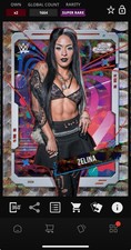 DIGITAL TOPPS WWE SLAM Zelina COSMIC CHROME 25 SUPER RARE NUCLEUS Read