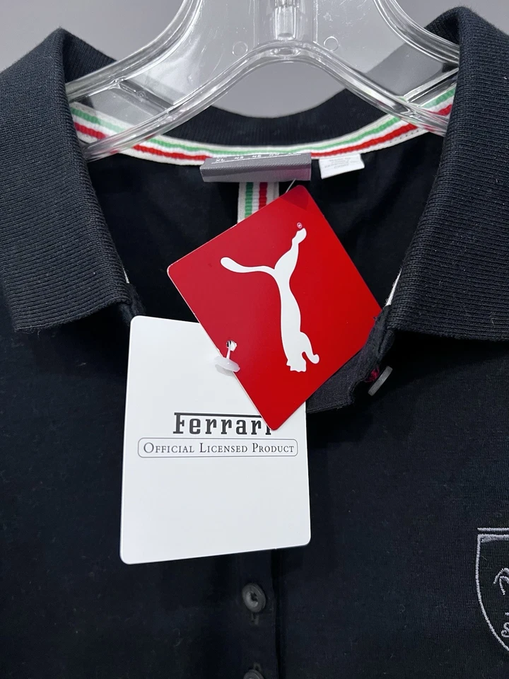 Puma Scuderia Ferrari Polo Shirt  Women’s Size Xl , Black [568451-01] - Image 4 of 4