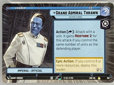 Star Wars Unlimited - Grand Admiral Thrawn Hyperspace 268