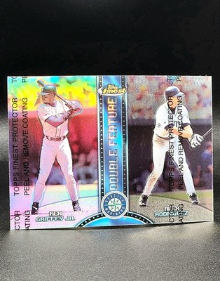 1999 Finest Double Feature Refractor Left Ken Griffey Jr Alex Rodriguez DF1