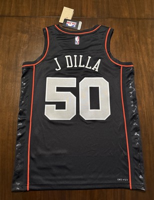 BRAND NEW J Dilla X Detroit Pistons X Nike Swingman Jersey Licensed AUTHENTIC  