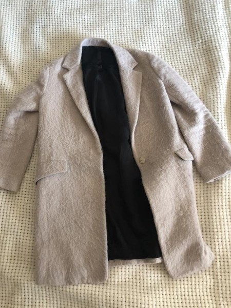 Women Patrizia Pepe Coat White Wool 34