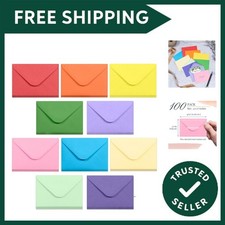 Small Envelopes, 100-Count Mini Envelopes for Gift Cards, Business Cards & No...