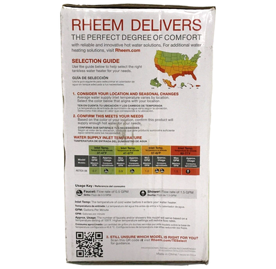 Rheem Tankless Water Heater RETEX-06 5.5kW Compact Self-Modulating Electric  Unit | eBay