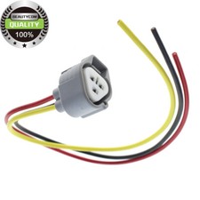 Gray 3-Pin Pigtail Headlight Fog Light Connector For Lexus Infiniti Subaru Mazda