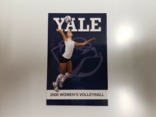 Yale University 2008 Women's Volleyball Pocket Schedule Card