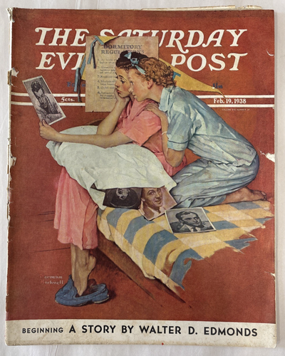 THE SATURDAY EVENING POST MAGAZINE-FEBRUARY 1938-A STORY BY WALTER D EDMONDS - 第 1/5 張圖片