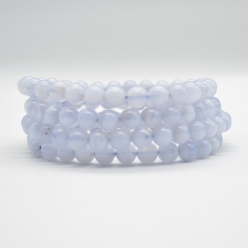 6mm Semi-precious Gemstone Crystal Round Beads Bracelet Sample Strand - Picture 19 of 109