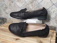 Dansko karen black nubuck bow belted casual career slip on loafers 8.5-9 M