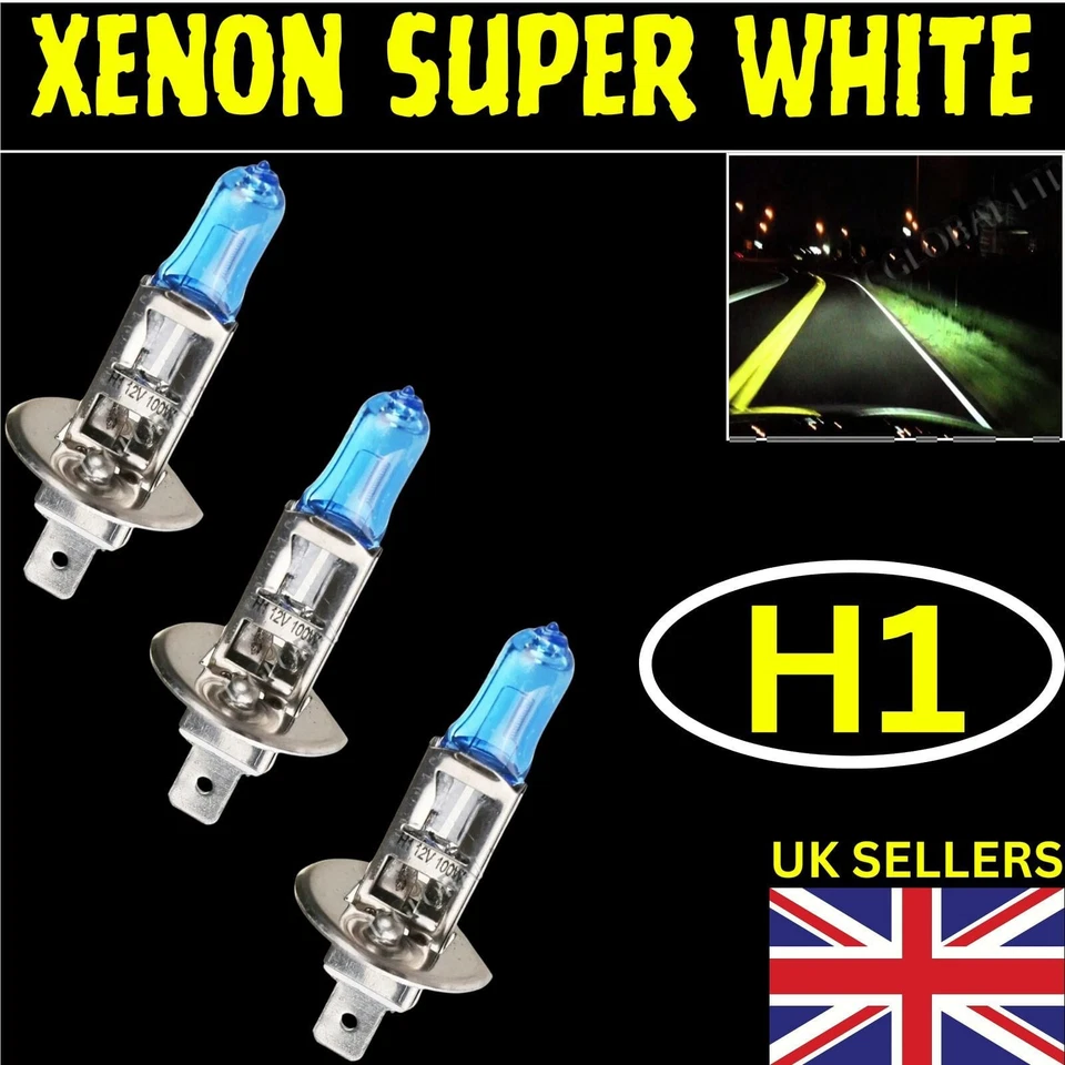 Set of 3Pcs H1 and 5Pcs 501 100W Xenon Super Bright Halogen Headlight Bulbs New - Image 3 of 4
