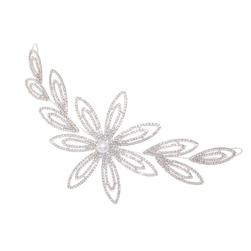 Silver Drilled Hairband Bride Rhinestone Headdress Women for Wedding